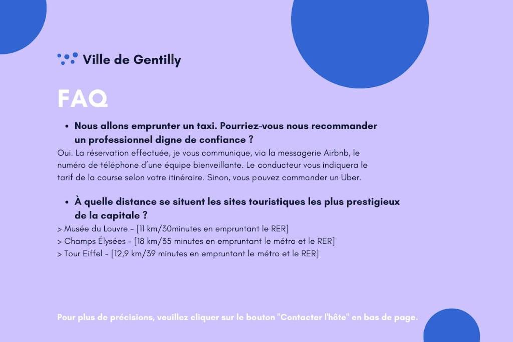 Paris Gentilly Appartement Tout Equipe - Rer B Kültér fotó
